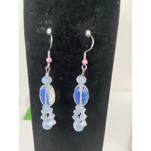 Handmade Opalescent Earrings - Unique and Elegant - Picture 2 of 3